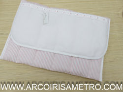 BAG FOR BABY´S 1st CLOTHES  - PINK STRIPES