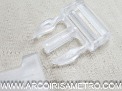 Clear plastic buckle 