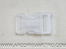 Clear plastic buckle 