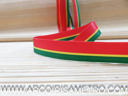 PORTUGUESE COLORS RIBBON - TRI-COLOR - 15MM