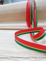 PORTUGUESE COLORS RIBBON - TRI-COLOR - 15MM