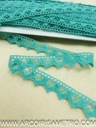 Cotton lace - Aqua