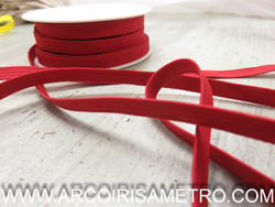 Colorful elastic aprox 8 mm - RED 