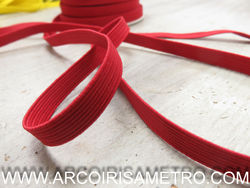 Colorful elastic aprox 8 mm - RED 