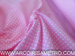 Polk-a-dot fabric - Light Pink