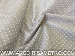 Polk-a-dot fabric - Light Gray