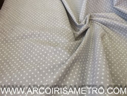 Polk-a-dot fabric - Light Gray