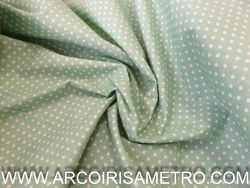 Polk-a-dot fabric - Light green