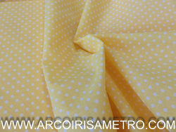 Polk-a-dot fabric - light yellow