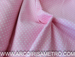 Flanel - Polk-a-dots - Pink