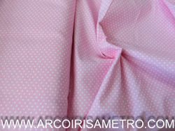 Flanel - Polk-a-dots - Pink