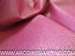 METALIC RED  PANAMA FABRIC