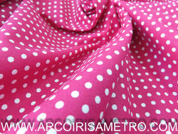 POLKA-A-DOTS -  HOT PINK  BACKGROUND 