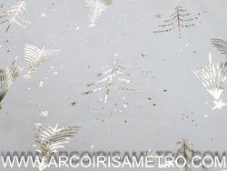 PANAMA FABRIC - GOLDEN CHRISTMAS TREES