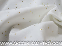 PANAMA FABRIC - GOLDEN DOTS