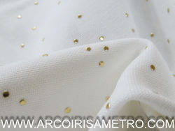 PANAMA FABRIC - GOLDEN DOTS