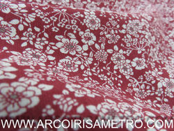 RedWork - vermelho com flores allover