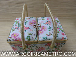 SEWING BOX - PINK FLOWERS