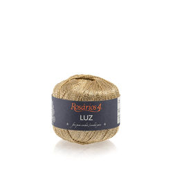 ROSARIOS4 - METALIC CROCHET THREAD - LUZ 001