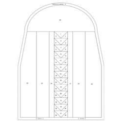 PAINEL  BOLSA FOUNDATION PIECING  - FLYING GEESE