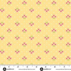 MAKOWER Plain and Simple A-002-Y Tri Flower Yellow  