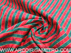 Fabricart - Riscas verdes e vermelhas