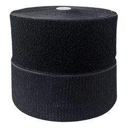 Velcro de colar 10cm - PRETO