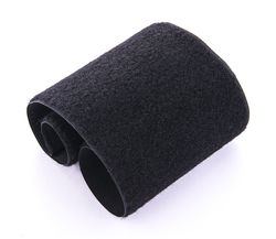 Velcro de colar 10cm - PRETO