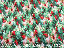 DIGITAL COTTON PRINT - CHRISTMAS TREES