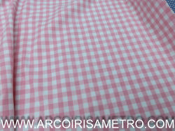 QUADRADINHOS VICHY ROSA CLARO