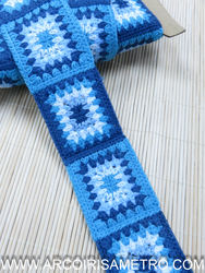 GRANNY SQUARE EDGING - BLUES