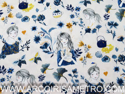 Katia - Algodão estampado - Kintsugi Woman