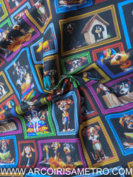 Digital print cotton - DOG FRAMES