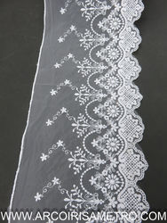 18 CM WAVE LACE BORDER - WHITE