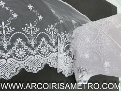 18 CM WAVE LACE BORDER - WHITE